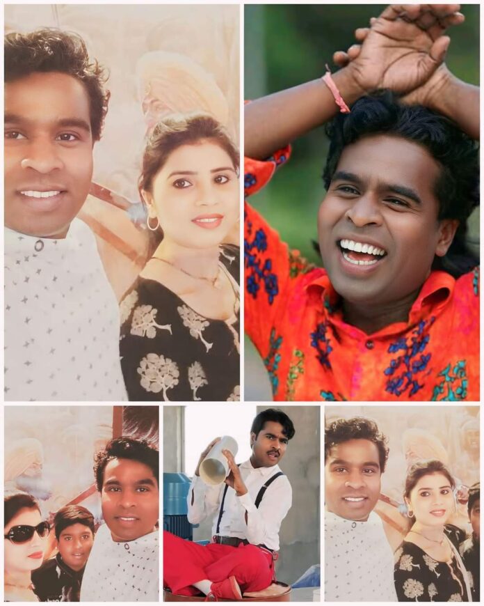 Sanjay Mahanand, who is known as Johnny Lever of Bhojpuri film industry, is in the news these days because of his beautiful wife.